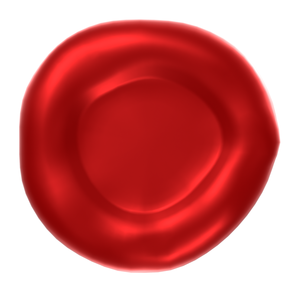 Blood cell isolated on transparent png