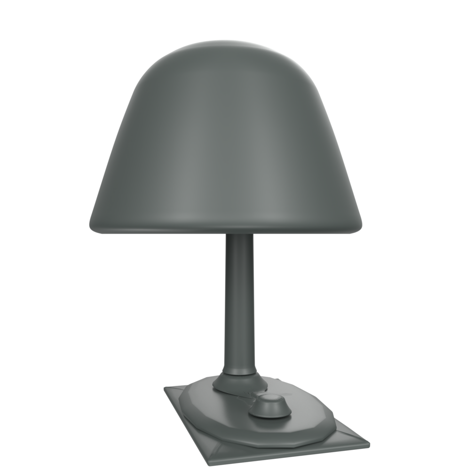 skrivbord lampa isolerat på transparent png