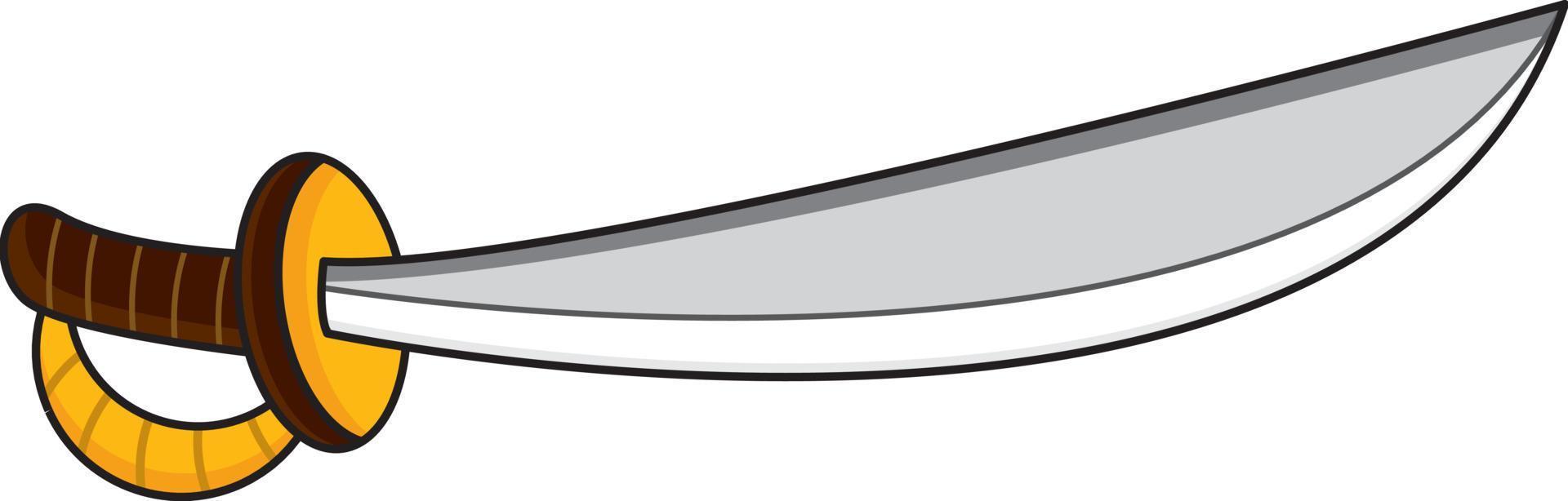 Cartoon Pirate Sword vector