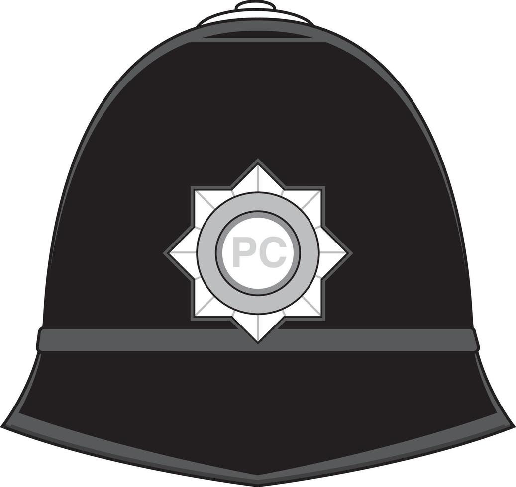 Cartoon Classic British Policeman's Hat vector