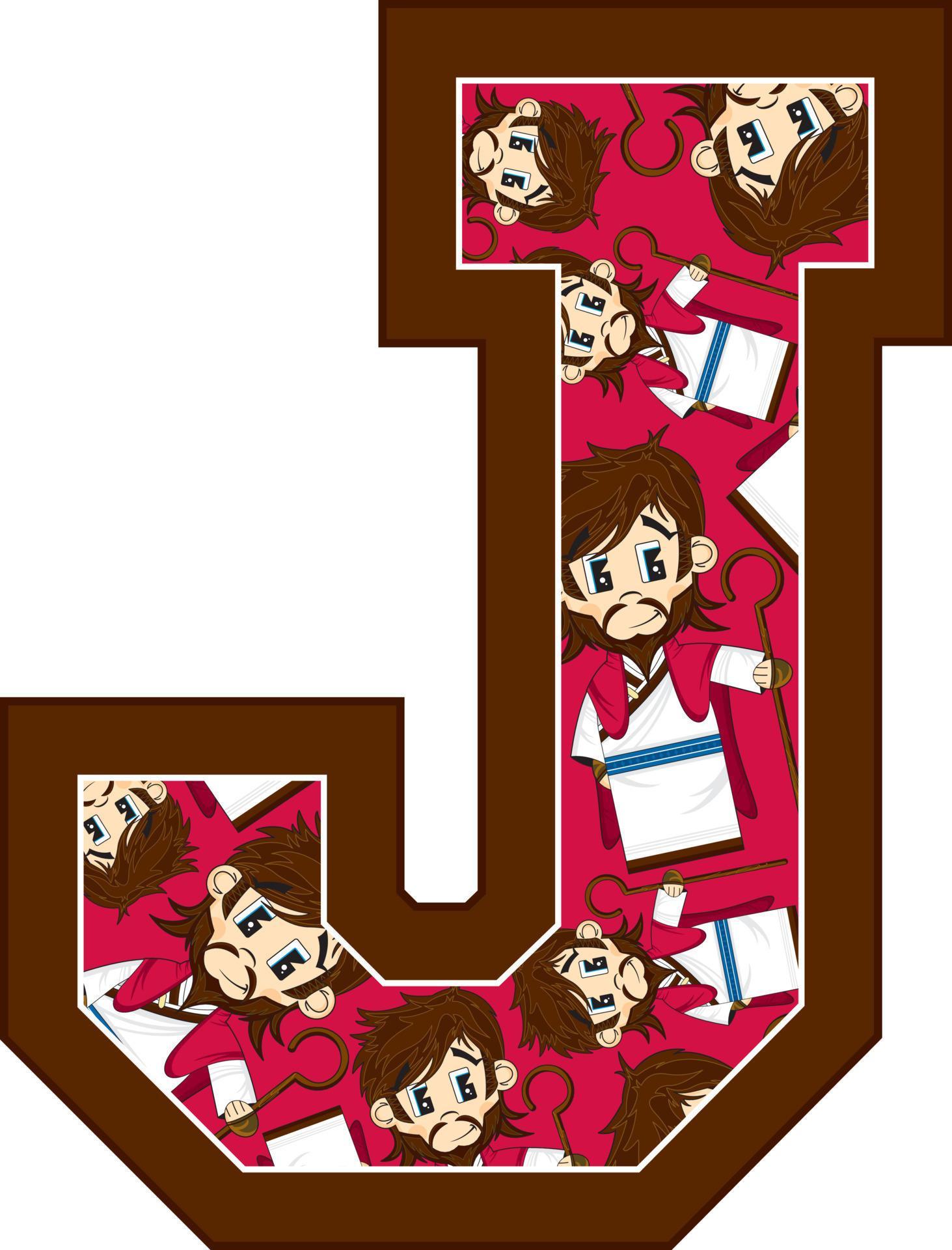 J is for Jesus Christ Alphabet Learning Illustration 21277582 Vector