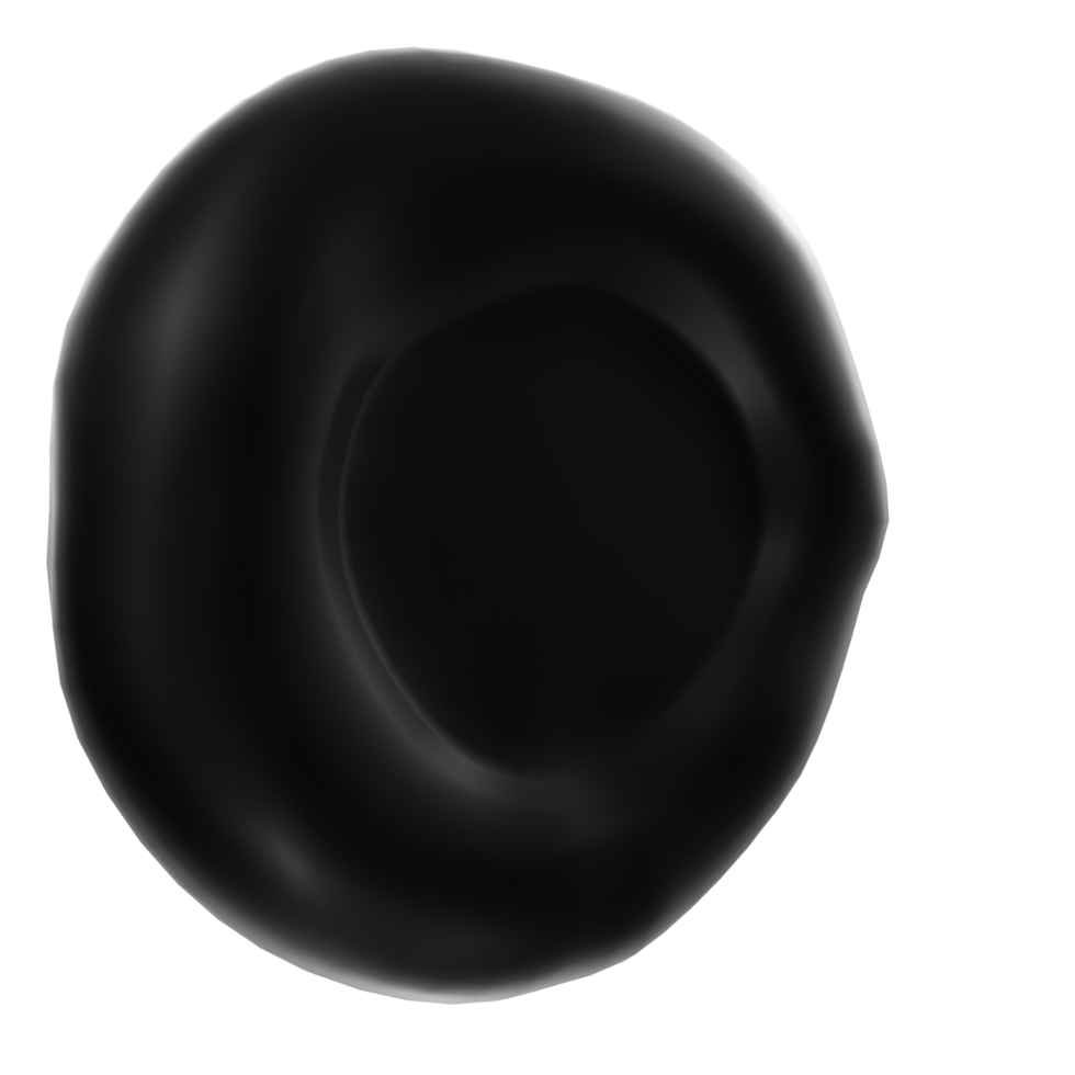 Blood cell isolated on transparent png