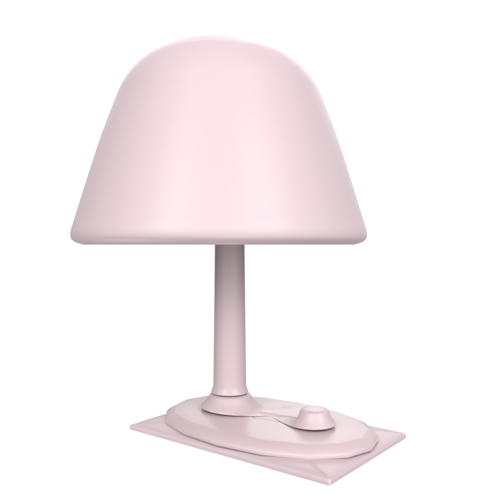 Desk lamp isolated on transparent png