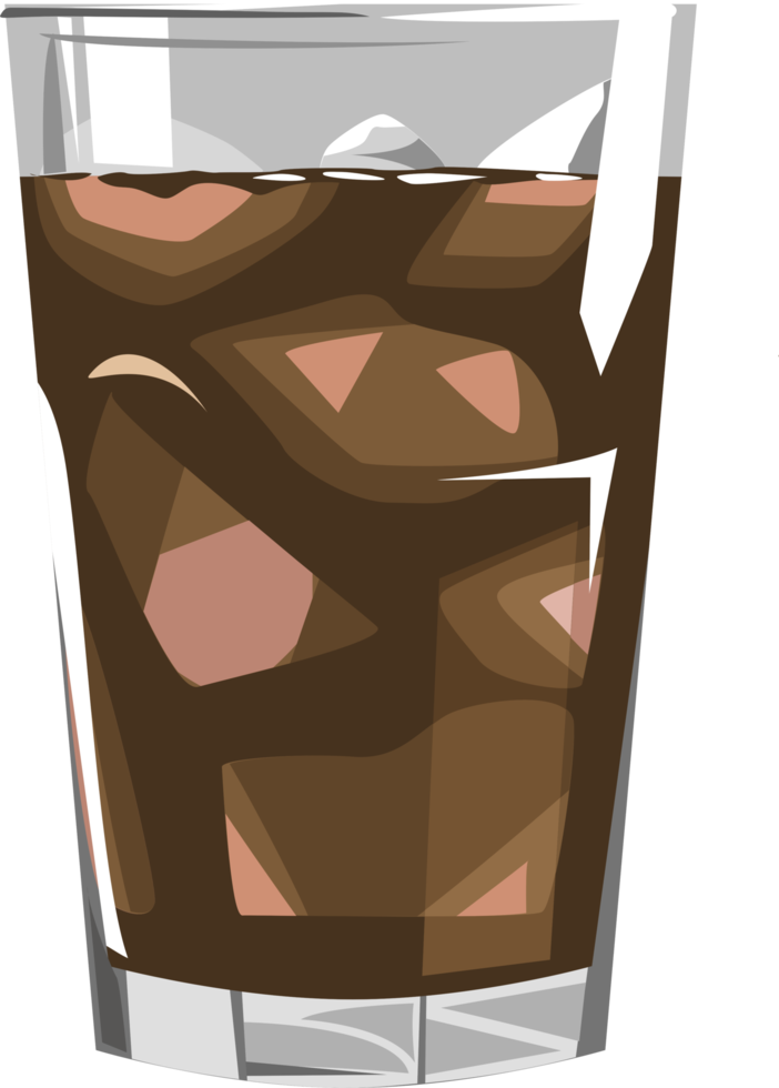 Iced americano png g raphic clipart design