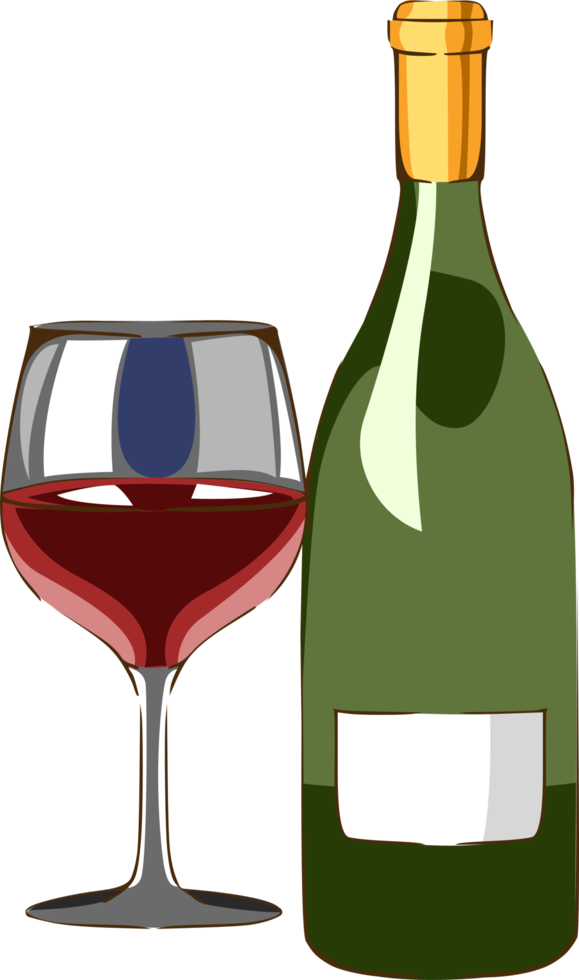 Wine png graphic clipart design