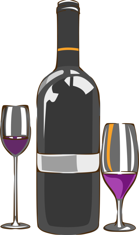 Wine png graphic clipart design