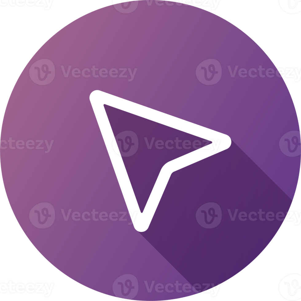 Sent message icon in flat design style. Navigation signs illustration. png