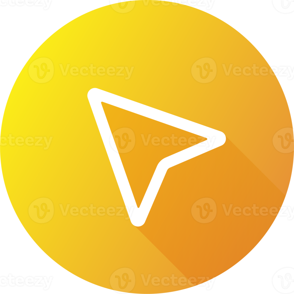 Sent message icon in flat design style. Navigation signs illustration. png