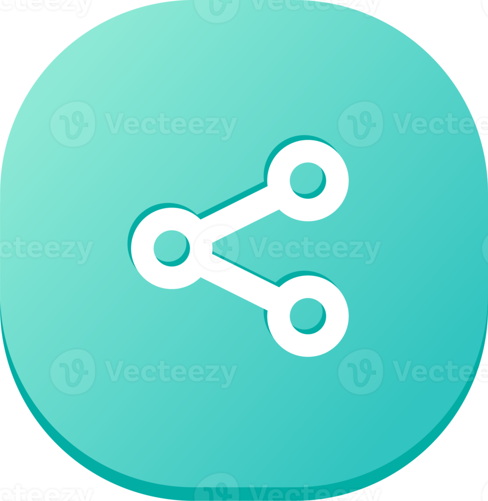 Share icons in flat design style. sharing link signs illustration. png