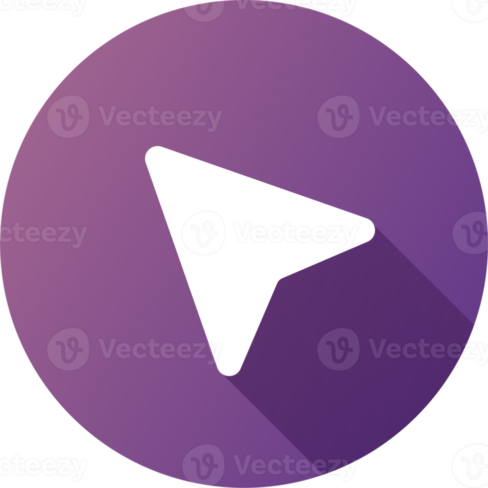 Sent message icon in flat design style. Navigation signs illustration. png