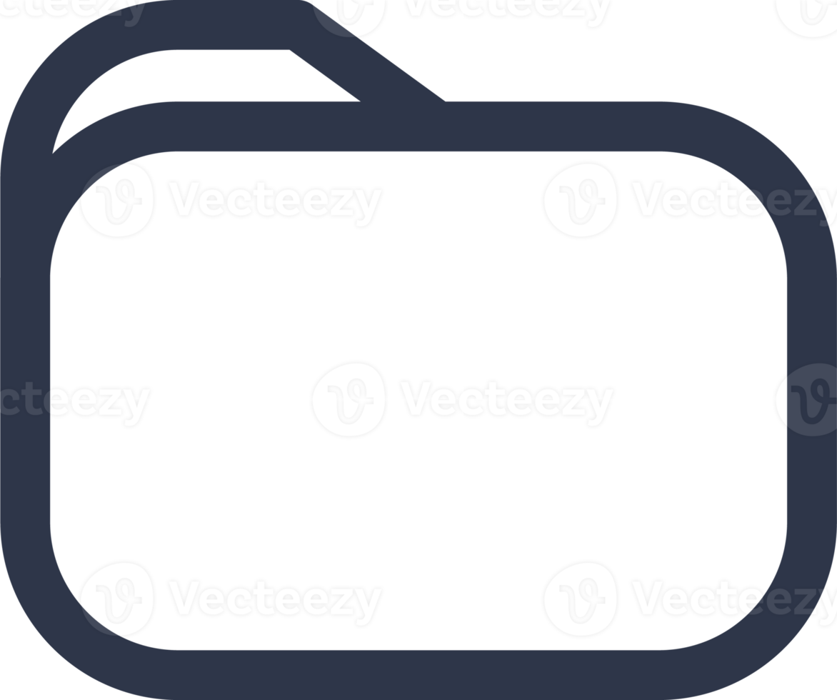 Folder icon in black colors. Modern website or apps interface. png