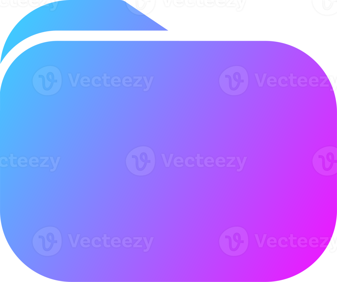 Folder icon in gradient colors. Modern website or apps interface. png