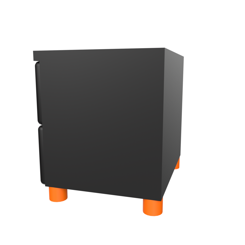 Nightstand isolated on transparent png