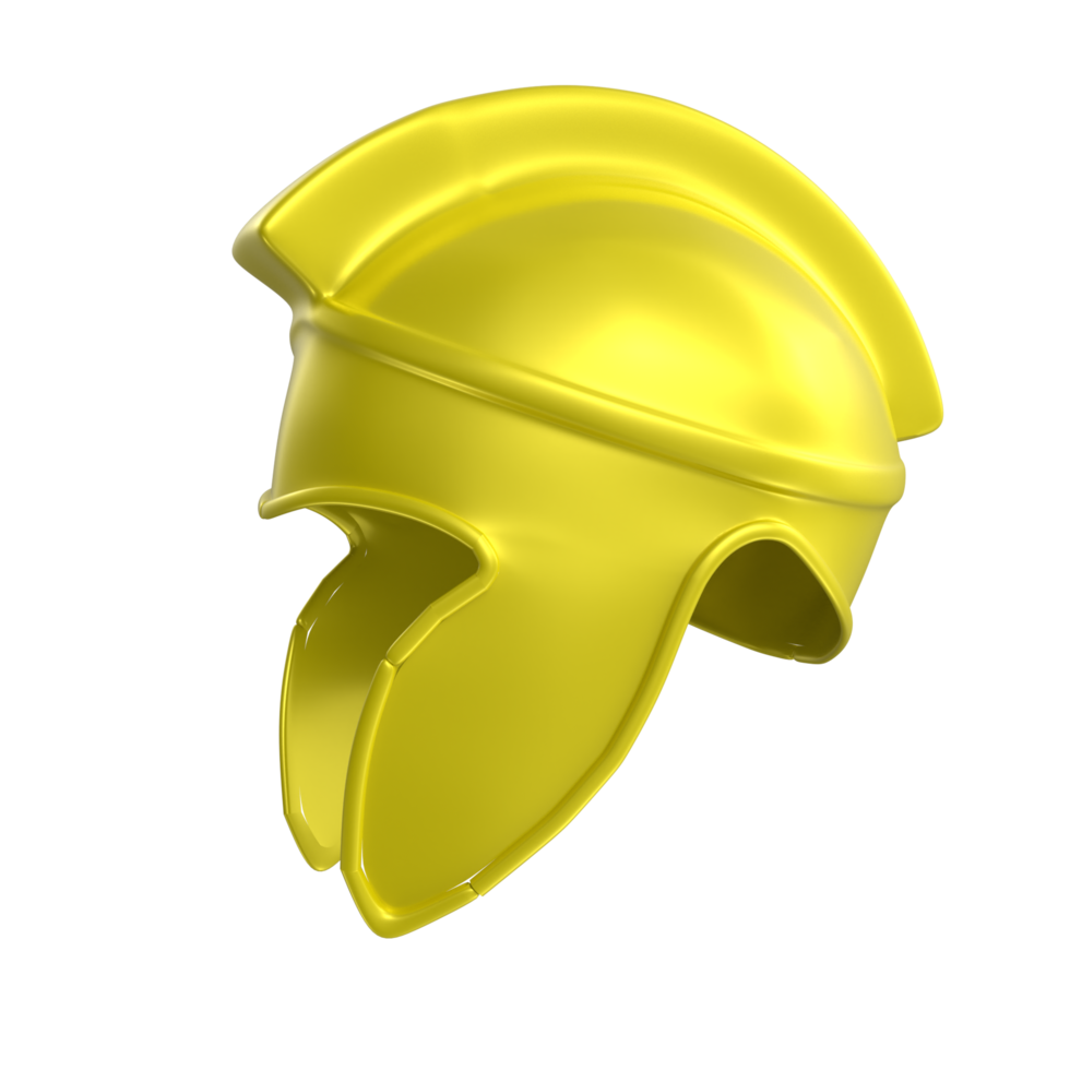 Spartan helmet isolated on transparent png