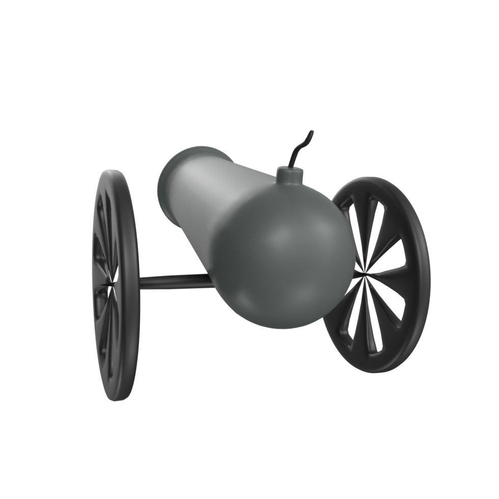 Cannon isolated on transparent png