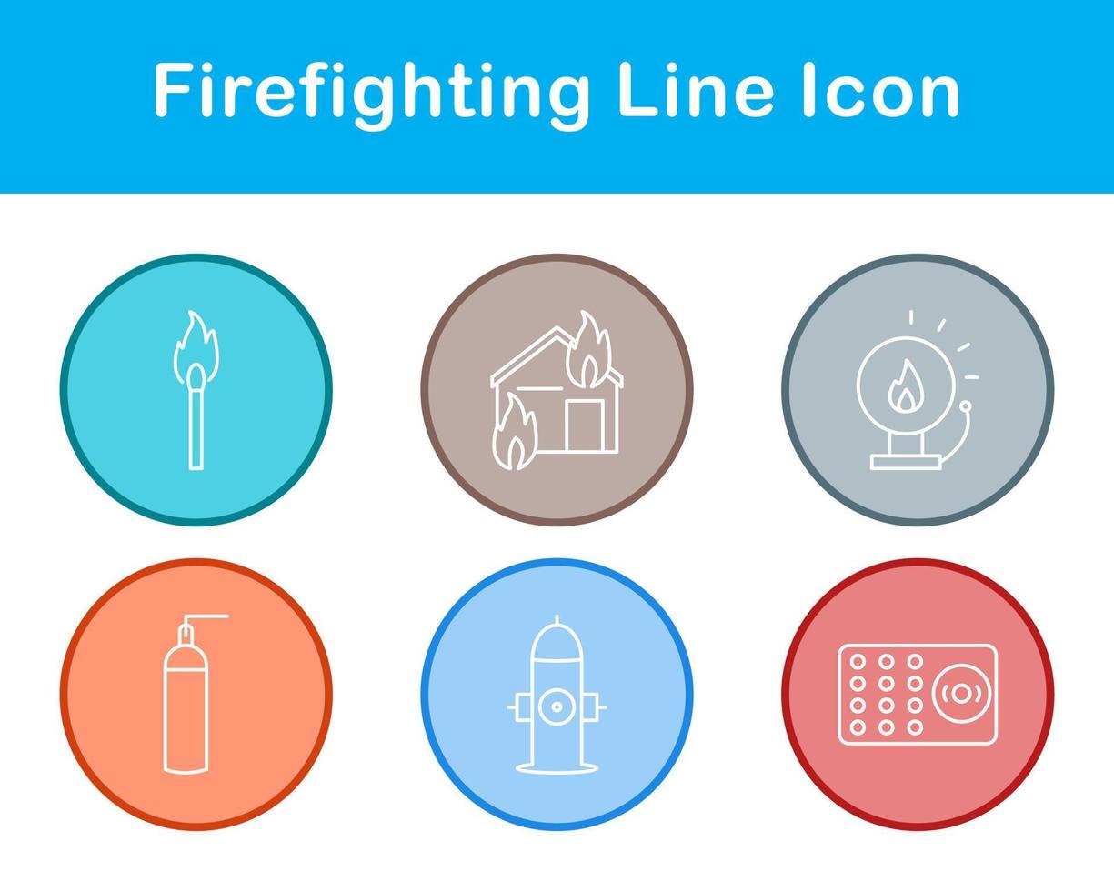 Firefighting Vector Icon Set
