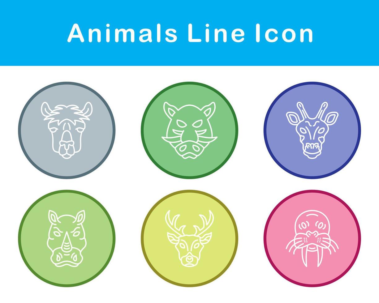 Animals Vector Icon Set