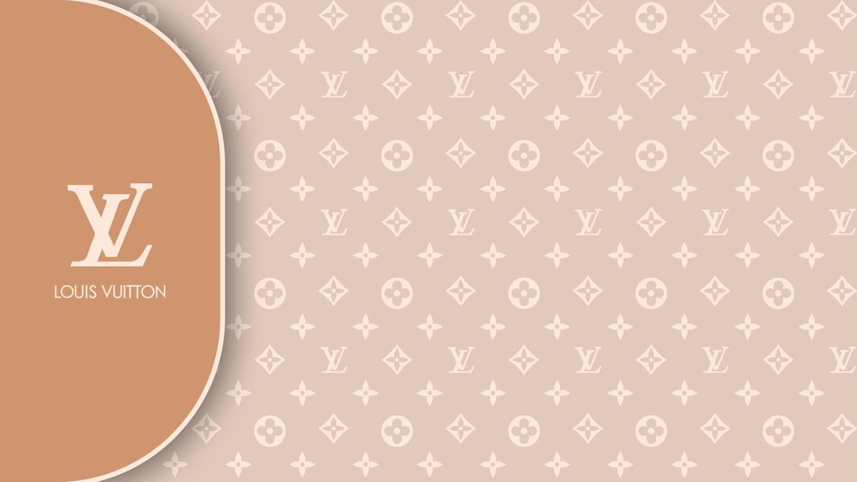 Seamless Louis Vuitton Pattern Vector Free Vector