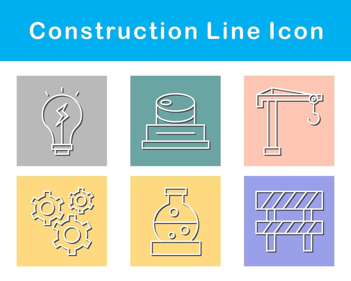 conjunto de iconos de vector de construcción