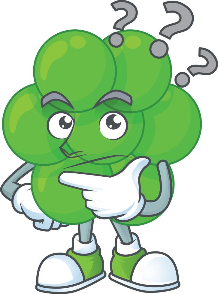 Cartoon character of staphylococcus aureus vector