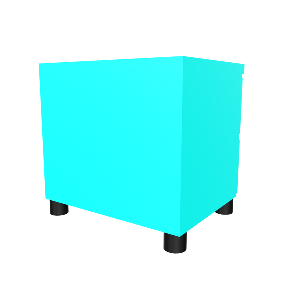 Nightstand isolated on transparent png
