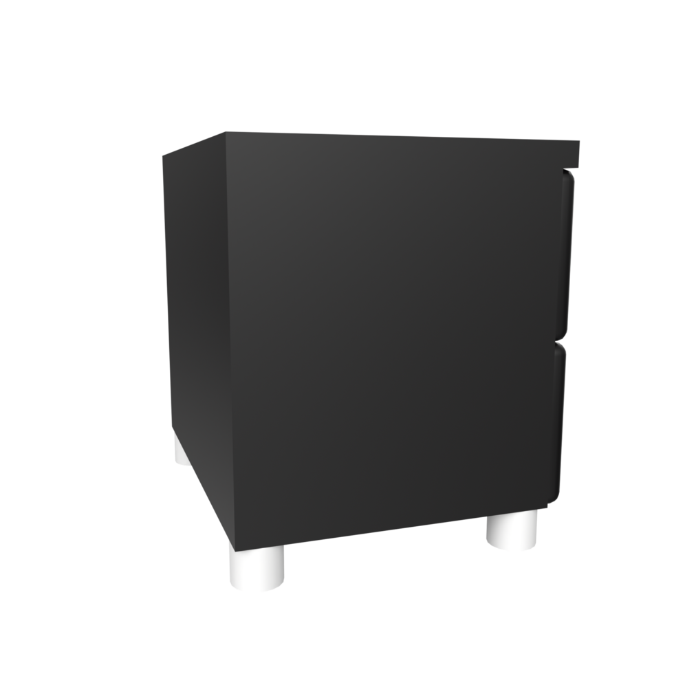 Nightstand isolated on transparent png