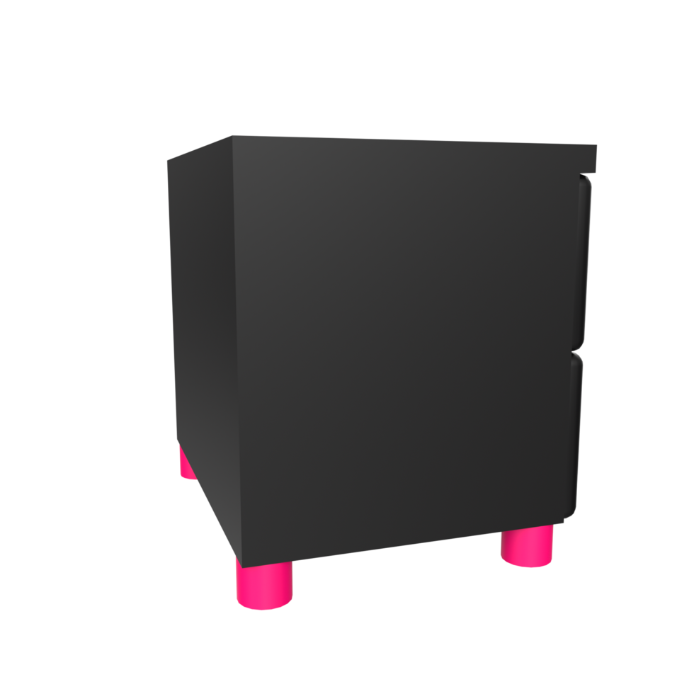 Nightstand isolated on transparent png