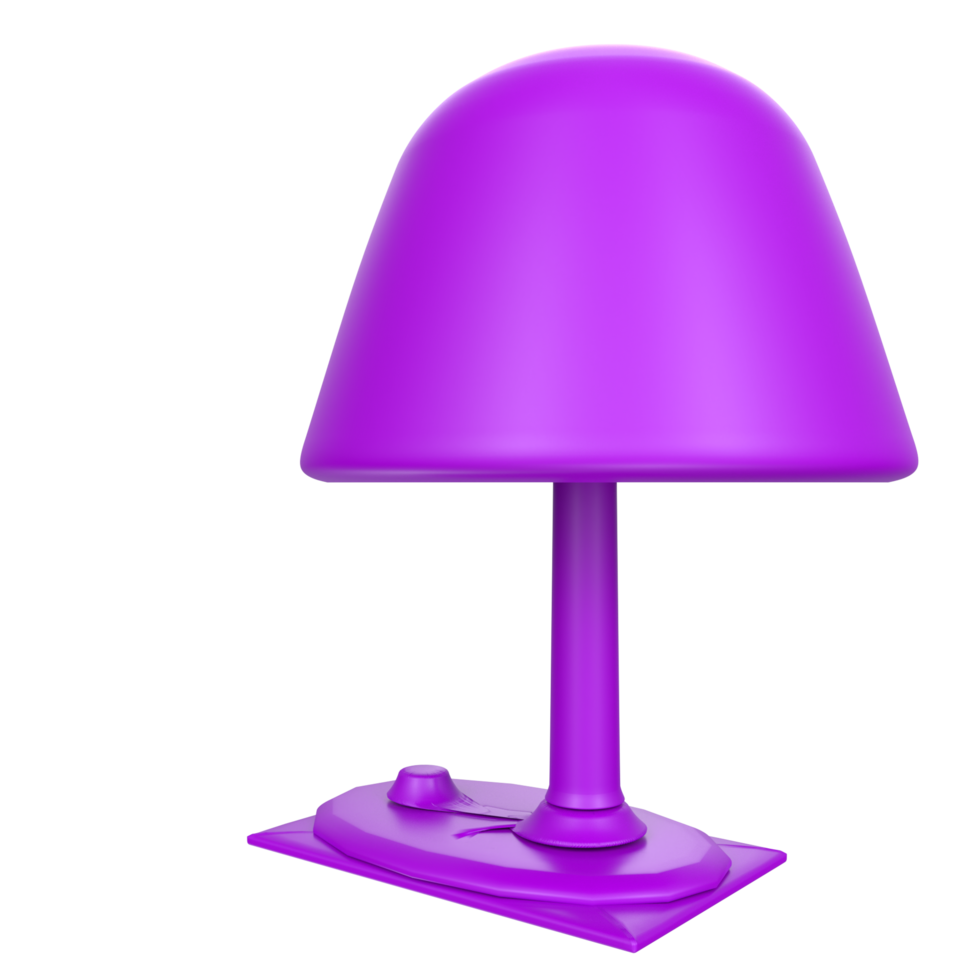 Desk lamp isolated on transparent png