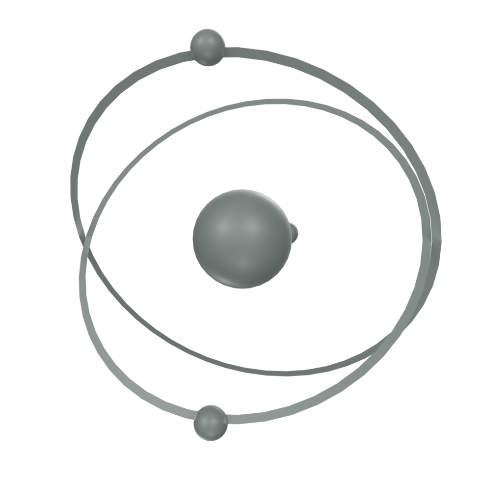 Atom isolated on transparent png