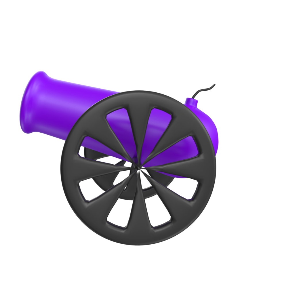 Cannon isolated on transparent png