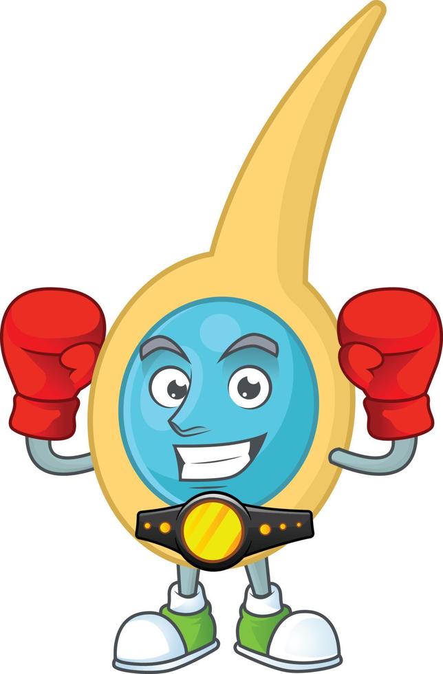Cartoon character of clostridium tetani vector