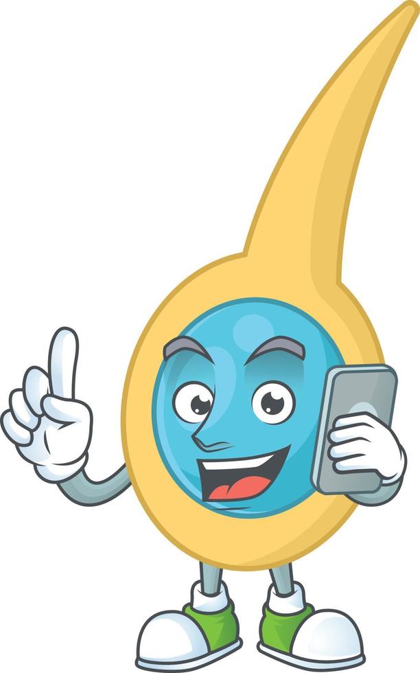 Cartoon character of clostridium tetani vector