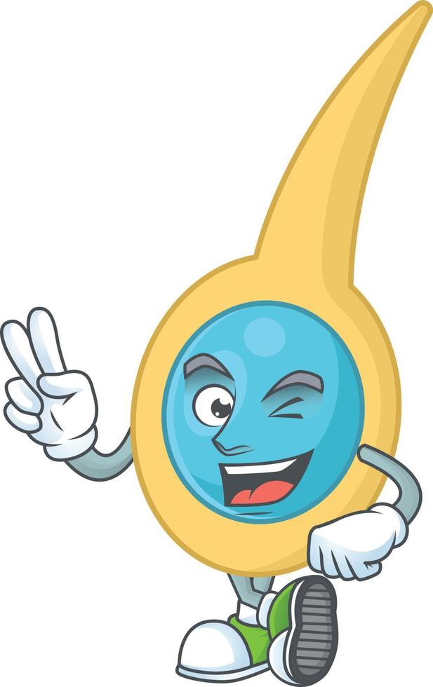 Cartoon character of clostridium tetani vector