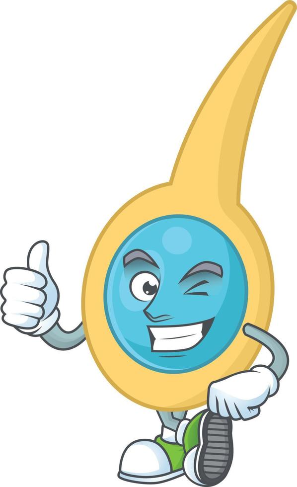 Cartoon character of clostridium tetani vector