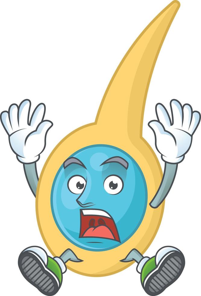 Cartoon character of clostridium tetani vector
