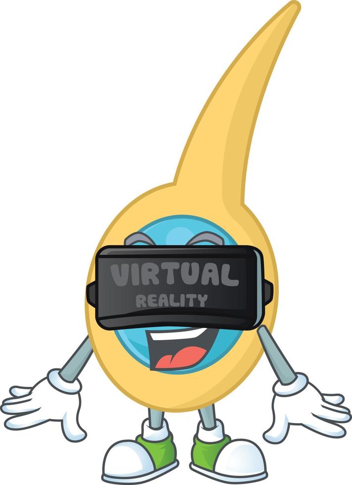 Cartoon character of clostridium tetani vector