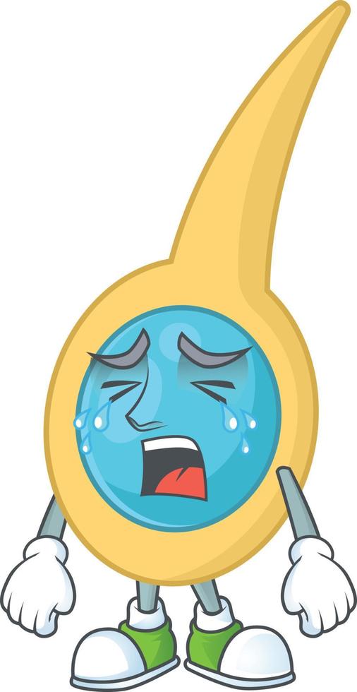 Cartoon character of clostridium tetani vector