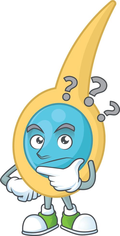 Cartoon character of clostridium tetani vector