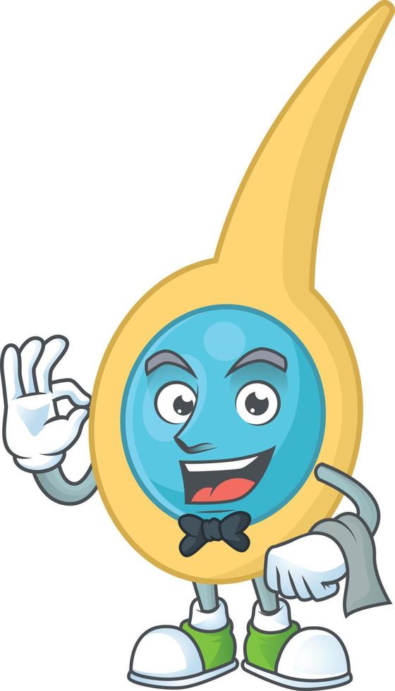 Cartoon character of clostridium tetani vector