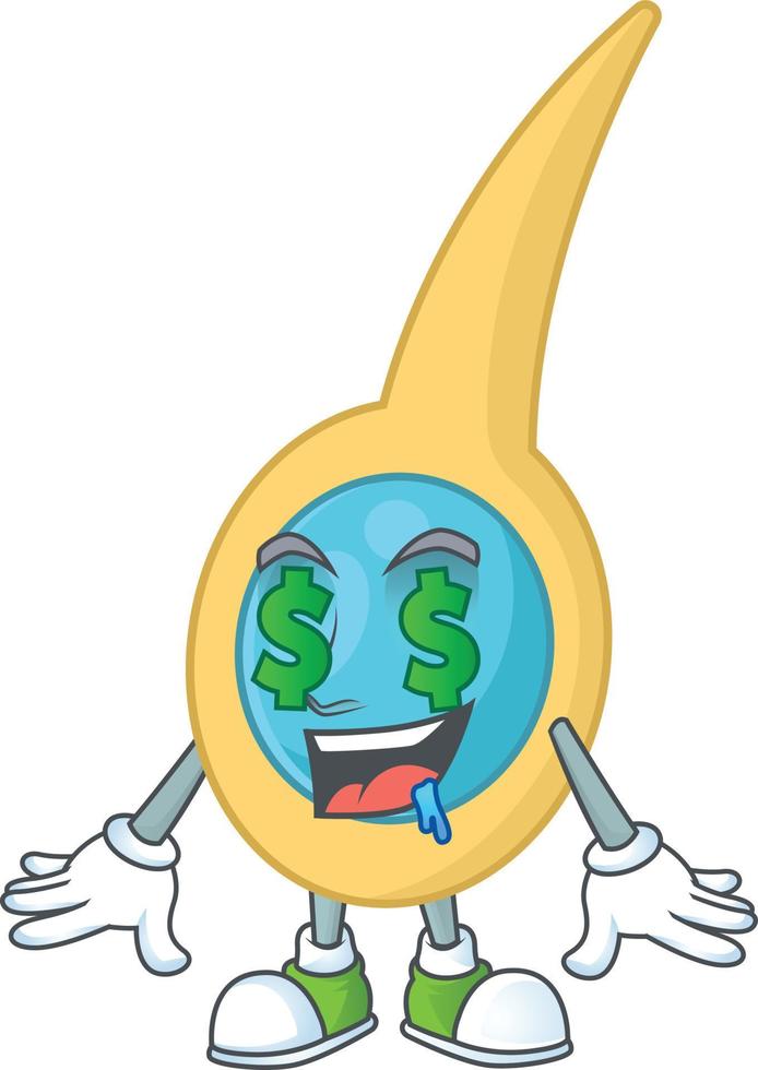 Cartoon character of clostridium tetani vector