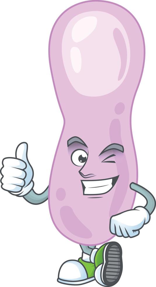 Cartoon character of clostridium botulinum vector