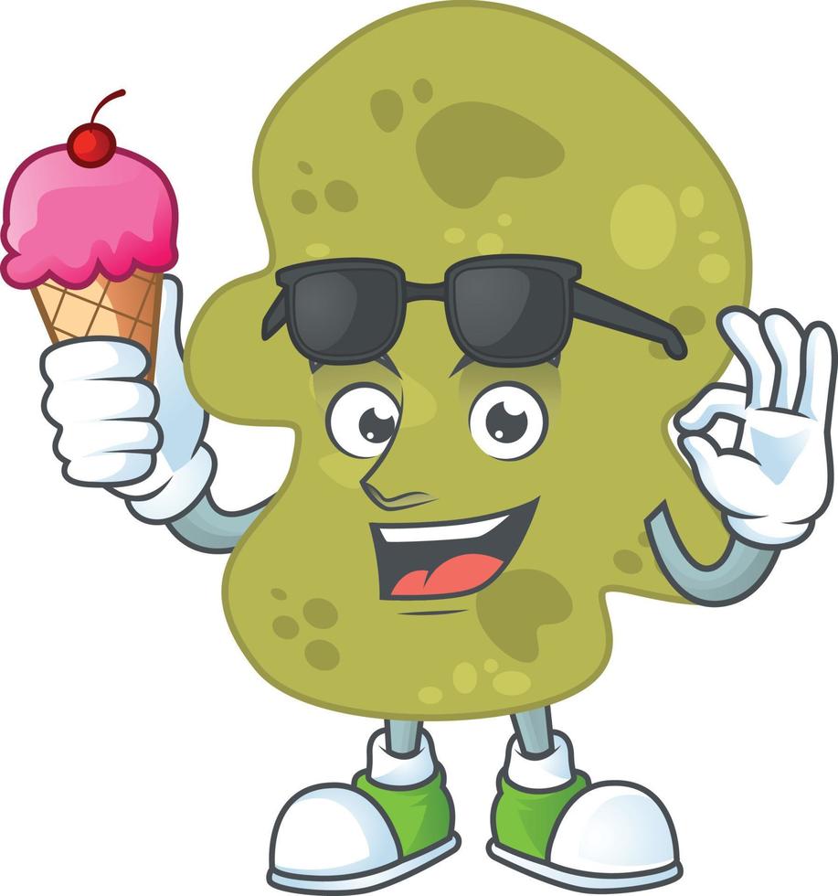 Cartoon character of verrucomicrobia vector