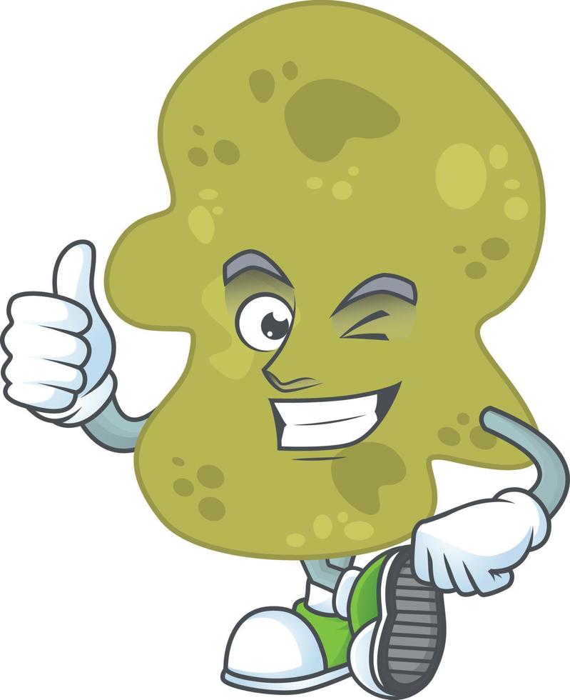Cartoon character of verrucomicrobia vector