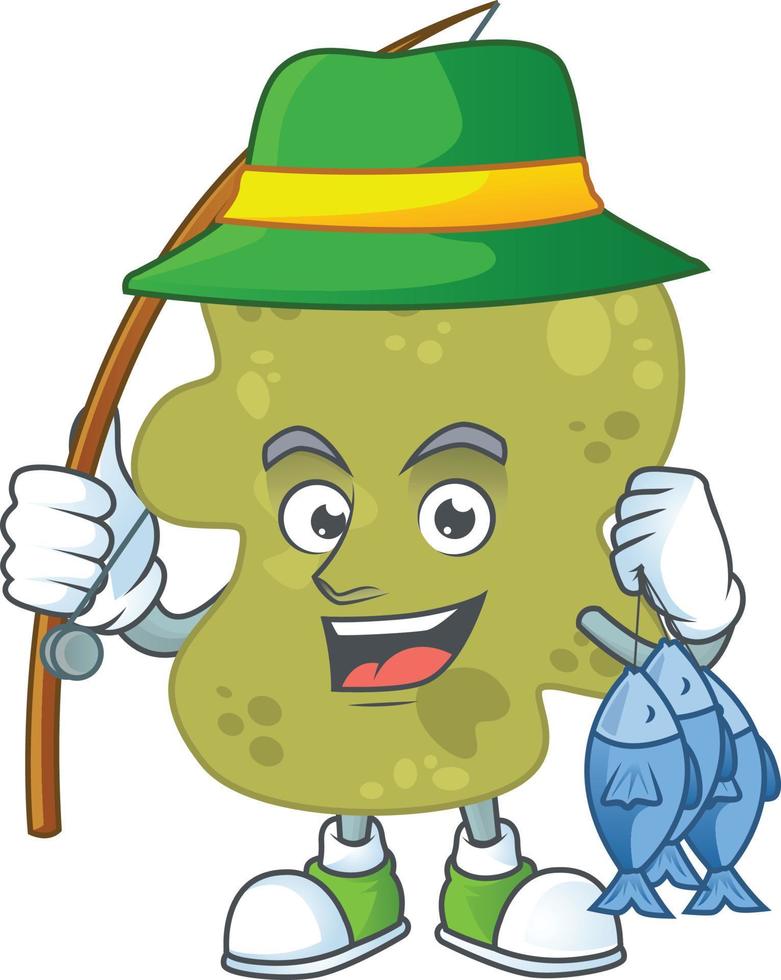 Cartoon character of verrucomicrobia vector