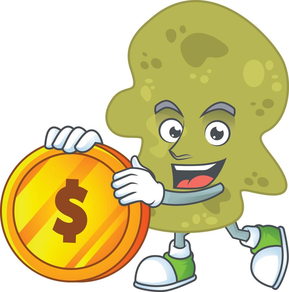 Cartoon character of verrucomicrobia vector