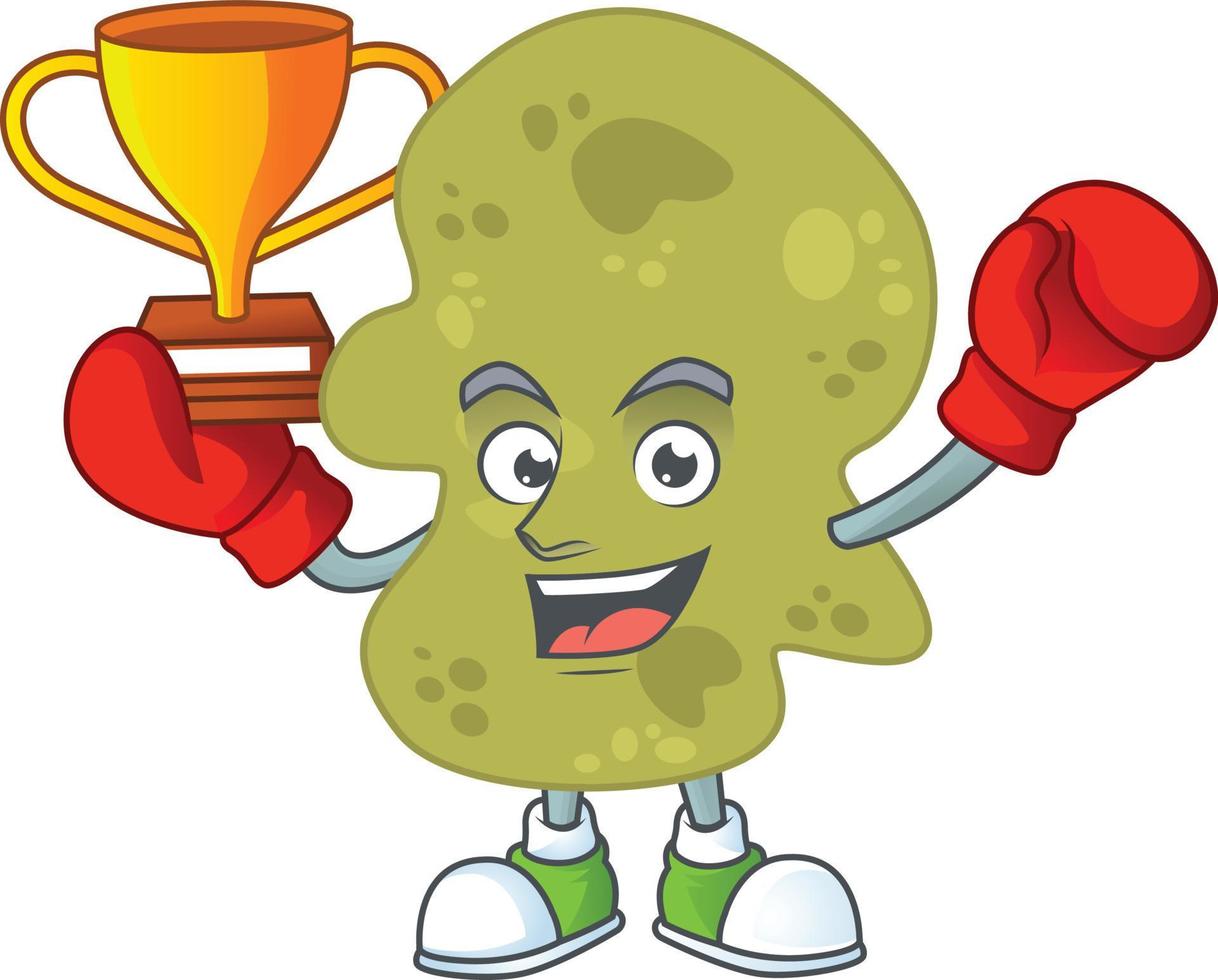 Cartoon character of verrucomicrobia vector