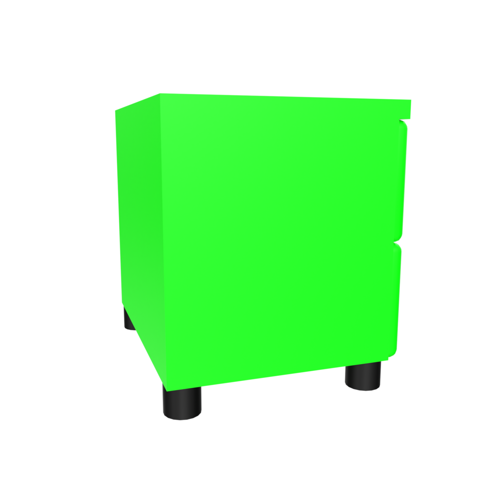 Nightstand isolated on transparent png