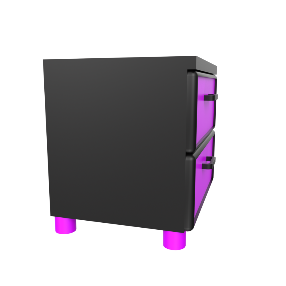 Nightstand isolated on transparent png
