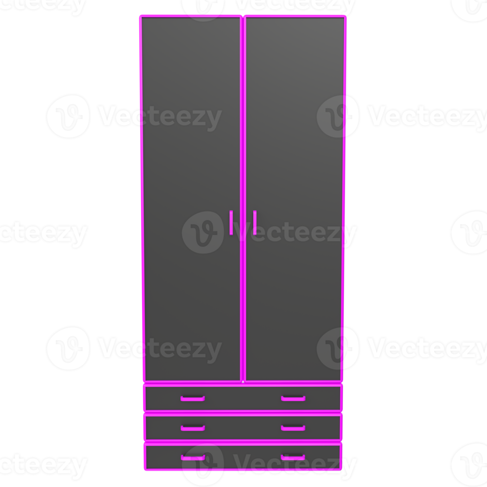 Cupboard isolated on transparent png