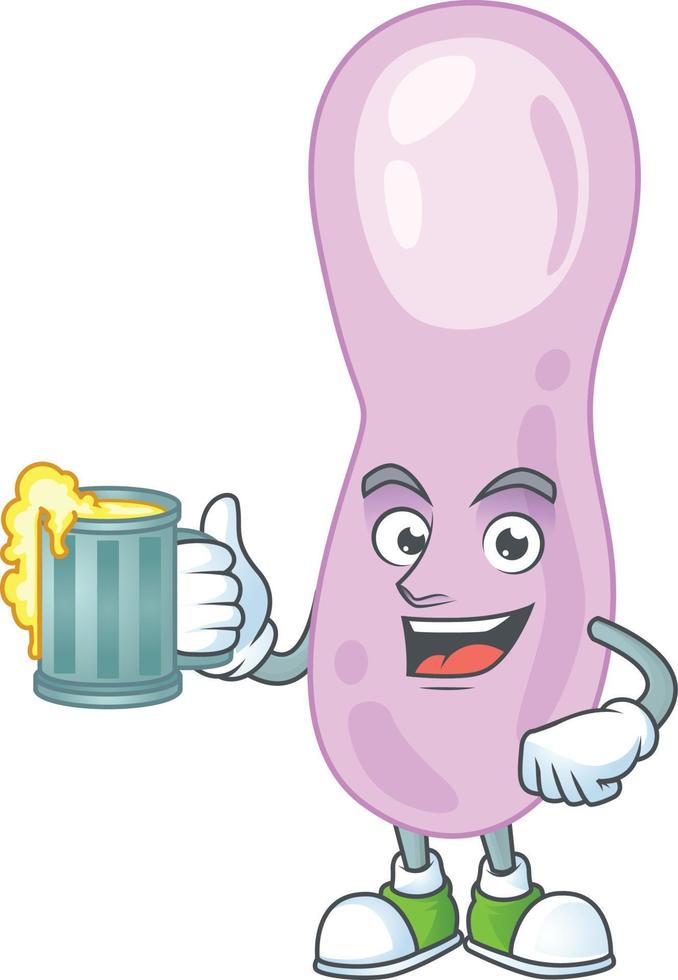 Cartoon character of clostridium botulinum vector